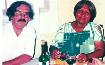 Registro fotográfico de encuentro entre Elsa Quispe y Freddy Maturana