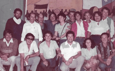 Registro fotográfico de actividad social de militantes del Partido comunista (PC)