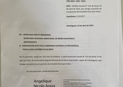 Entrega del inmueble