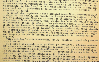 Declaración pública conmemorativa del 21º aniversario del Movimiento de Izquierda Revolucionaria (MIR)