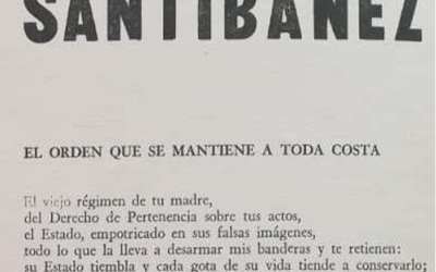 Poema «El orden que se mantiene a toda costa», de Ariel Santibáñez