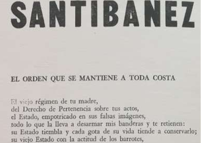 Poema «El orden que se mantiene a toda costa», de Ariel Santibáñez