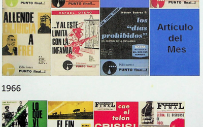Documento que agrupa portadas de revista Punto Final