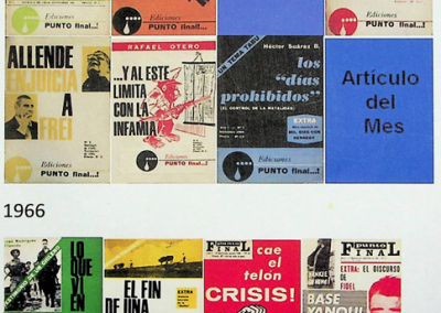 Documento que agrupa portadas de revista Punto Final
