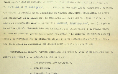 Documento «Sobre moral revolucionaria»