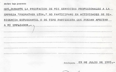 Declaración Jurada de Evans Pool