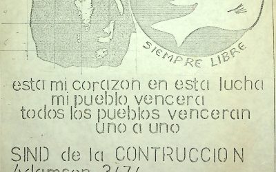 Afiche de actividad cultural «Poesía y Combate»