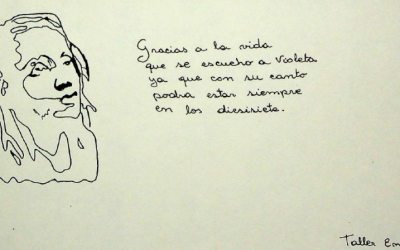 Tarjetas gráficas de Taller Encuentro alusivas a referentes culturales