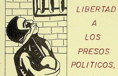 Tarjeta gráfica llamando a libertad de presos políticos