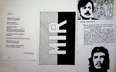 Folleto de homenaje a Miguel Enríquez Espinosa
