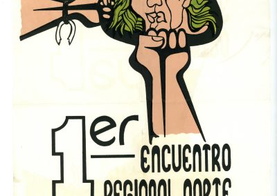 Afiche «Primer Encuentro Regional Norte de Derechos Humanos»