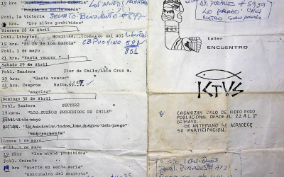 Borrador de programa de ciclo de video foro de Taller Encuentro e ICTUS