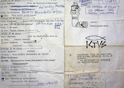 Borrador de programa de ciclo de video foro de Taller Encuentro e ICTUS