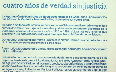 AFEP Cuatro años de verdad sin justicia