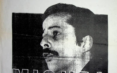 Afiche promocional de presentación del ibro «Miguel Enriquez con Vista a la Esperanza»