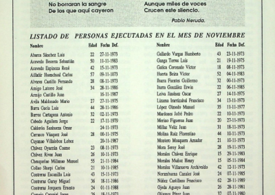 Especial AFEP: Listado de Personas Ejecutadas en el mes de Noviembre