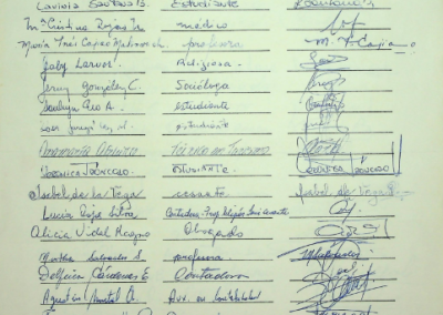 “Lista de adhesiones para la disolución inmediata de la Central Nacional de Informaciones (CNI)