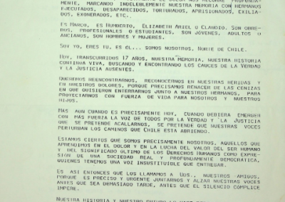 Primer encuentro zonal norte de organismos de DD. HH y familiares y víctimas de la represión Antofagasta