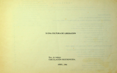 X Una cultura de liberación
