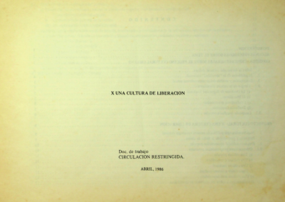 X Una cultura de liberación